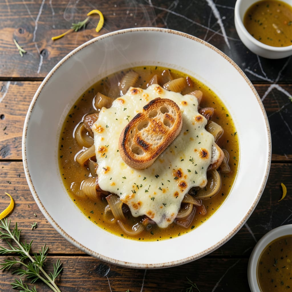 Visual representation of Gordon Ramsay French Onion Soup Recipe: Deep Caramelized Flavor in Every Bowl