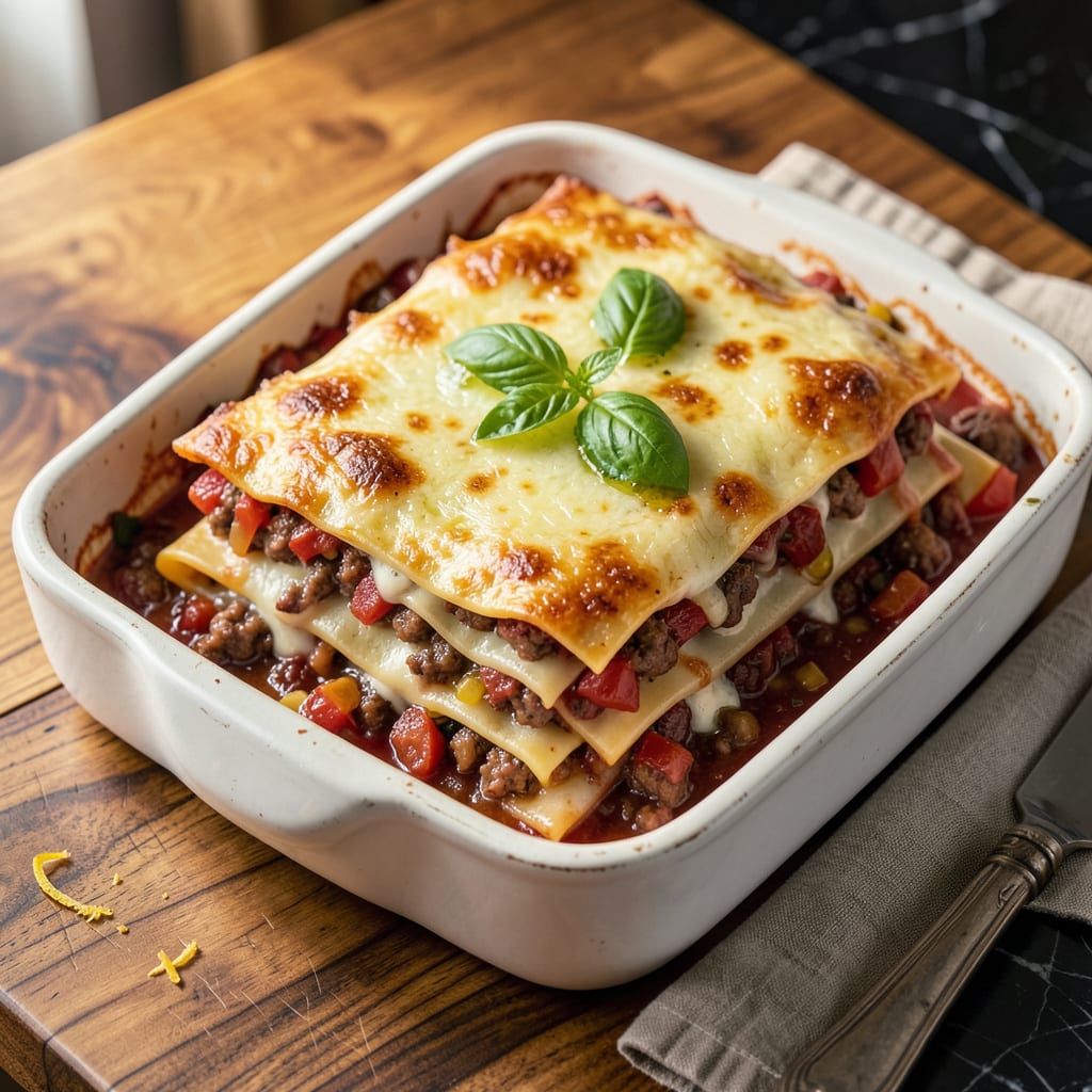 Complete Gordon Ramsay Lasagna Recipe: Layers of Rich, Meat Sauced Perfection overview image