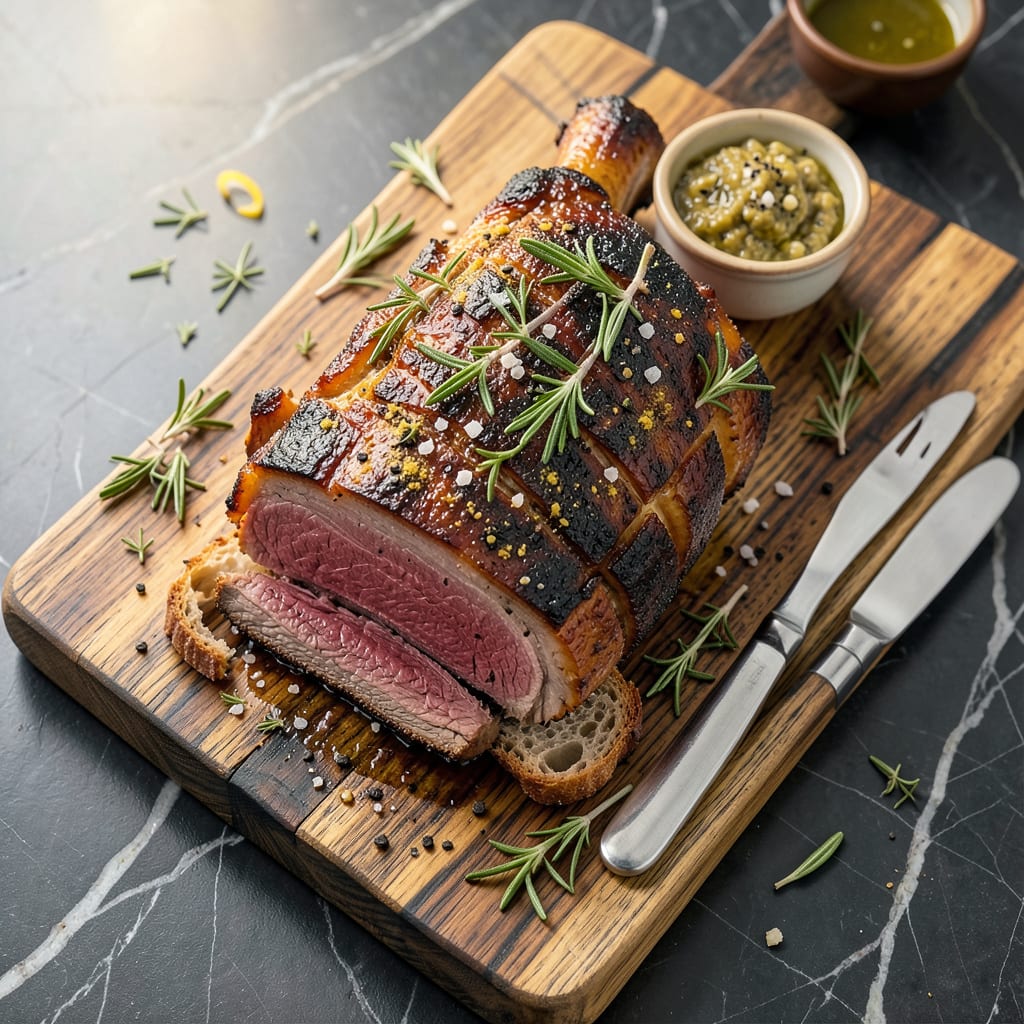 Gordon Ramsay's Prime Rib Recipe: Herb Crusted Elegance With Perfect Pink Centers detailed visual guide