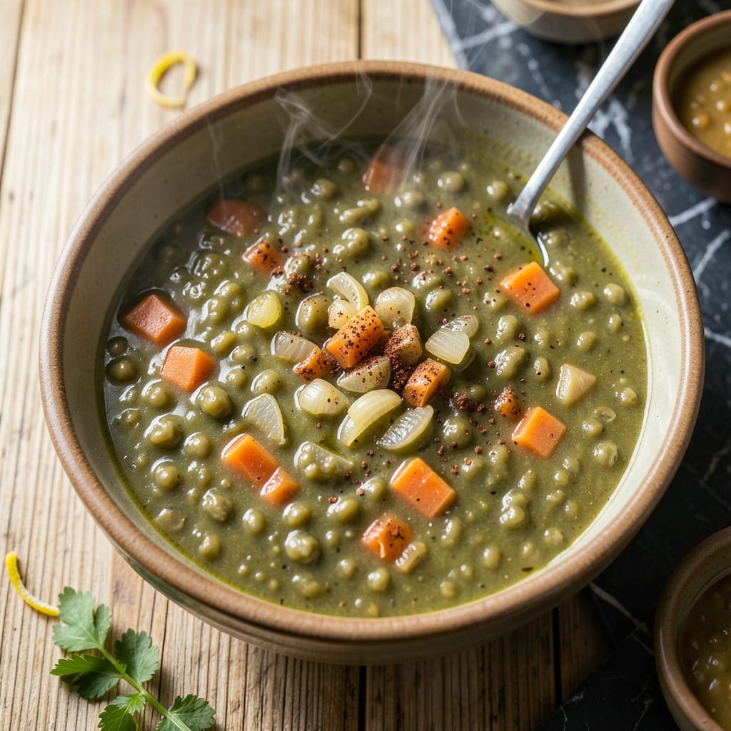 goya split pea soup recipe on back of bag example with annotations