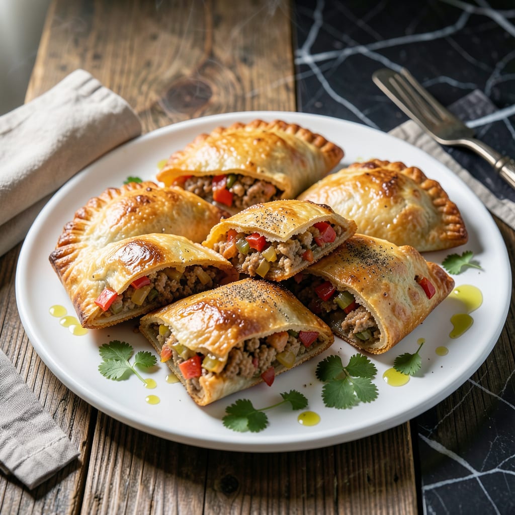 Visual representation of ground chicken empanada recipe