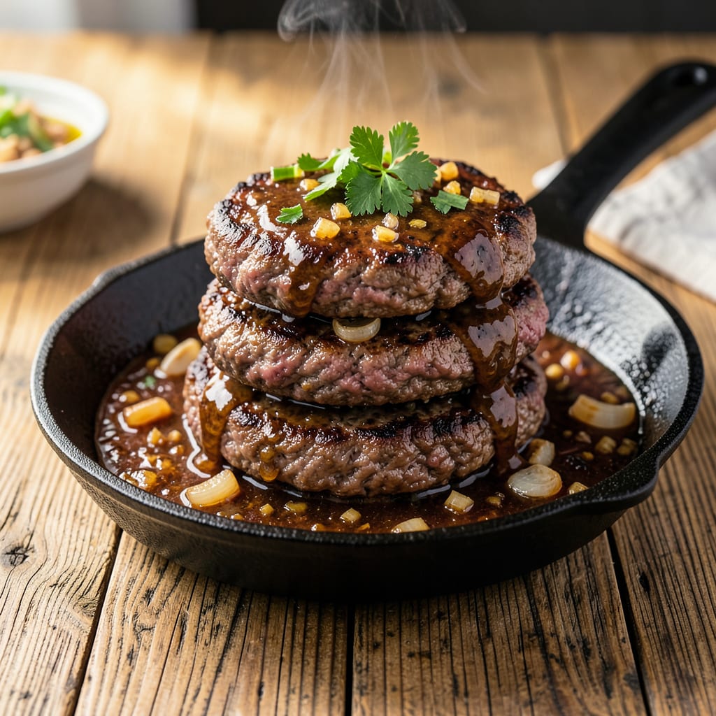 Comprehensive Hamburgers in Sauce Recipe: Smothered in Rich, Savory Gravy for Ultimate Comfort visual reference