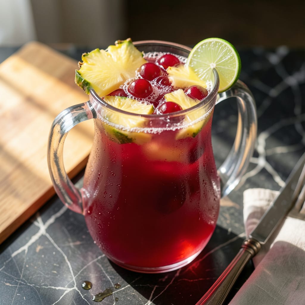 Hawaiian Punch and 7Up Recipe: Tropical Party in a Pitcher detailed visual guide
