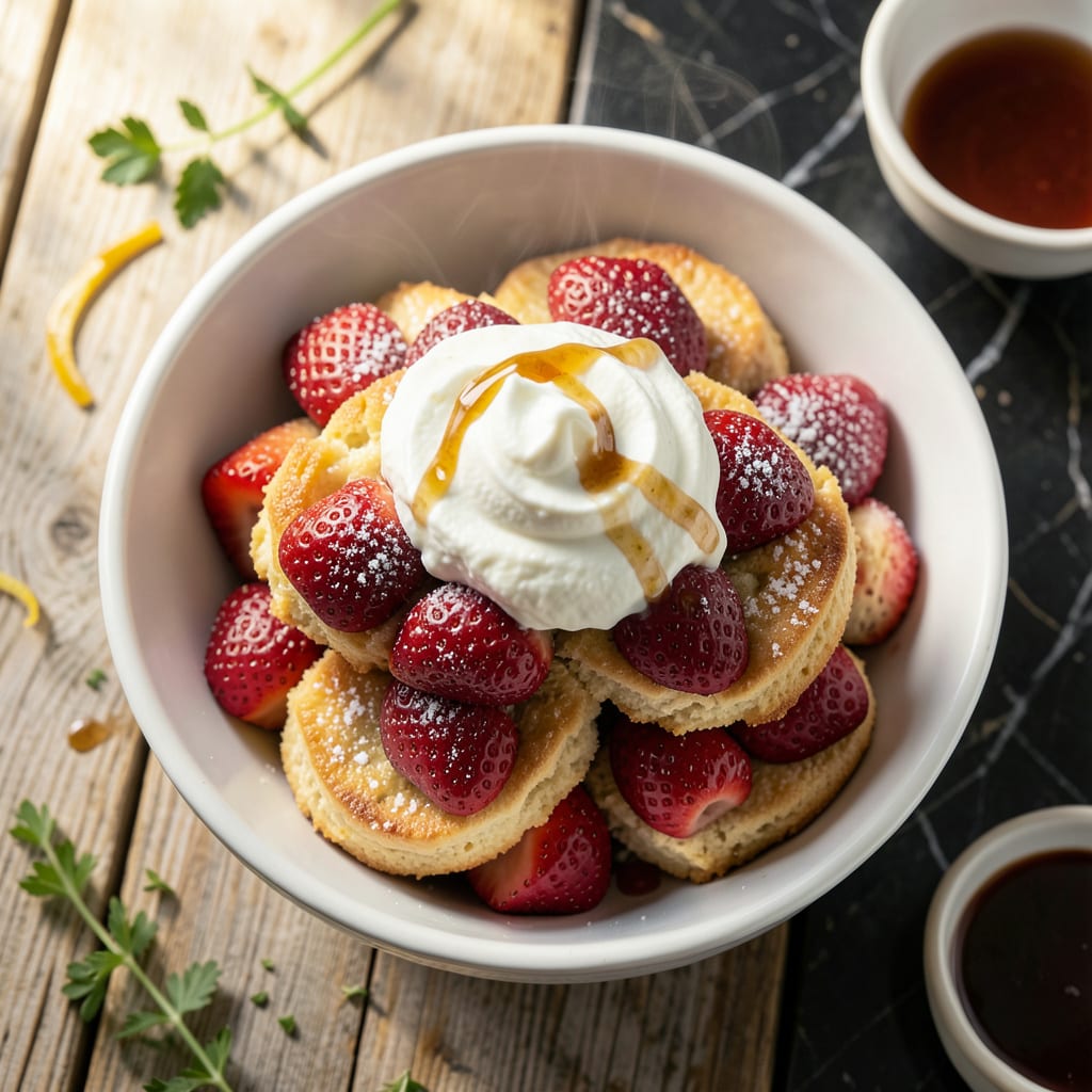Heart Smart Bisquick Shortcake Recipe: Light and Fluffy Berry Delight example with annotations