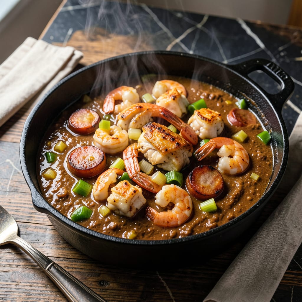 Heaven on Seven Gumbo Recipe: New Orleans Style Creole Delight example with annotations