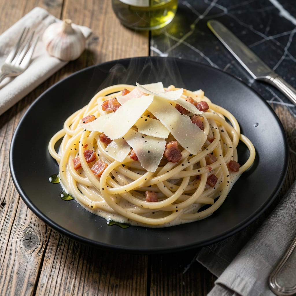 Complete Hell's Kitchen Carbonara Recipe: Gordon Ramsay's Creamy Egg and Pecorino Masterpiece overview image