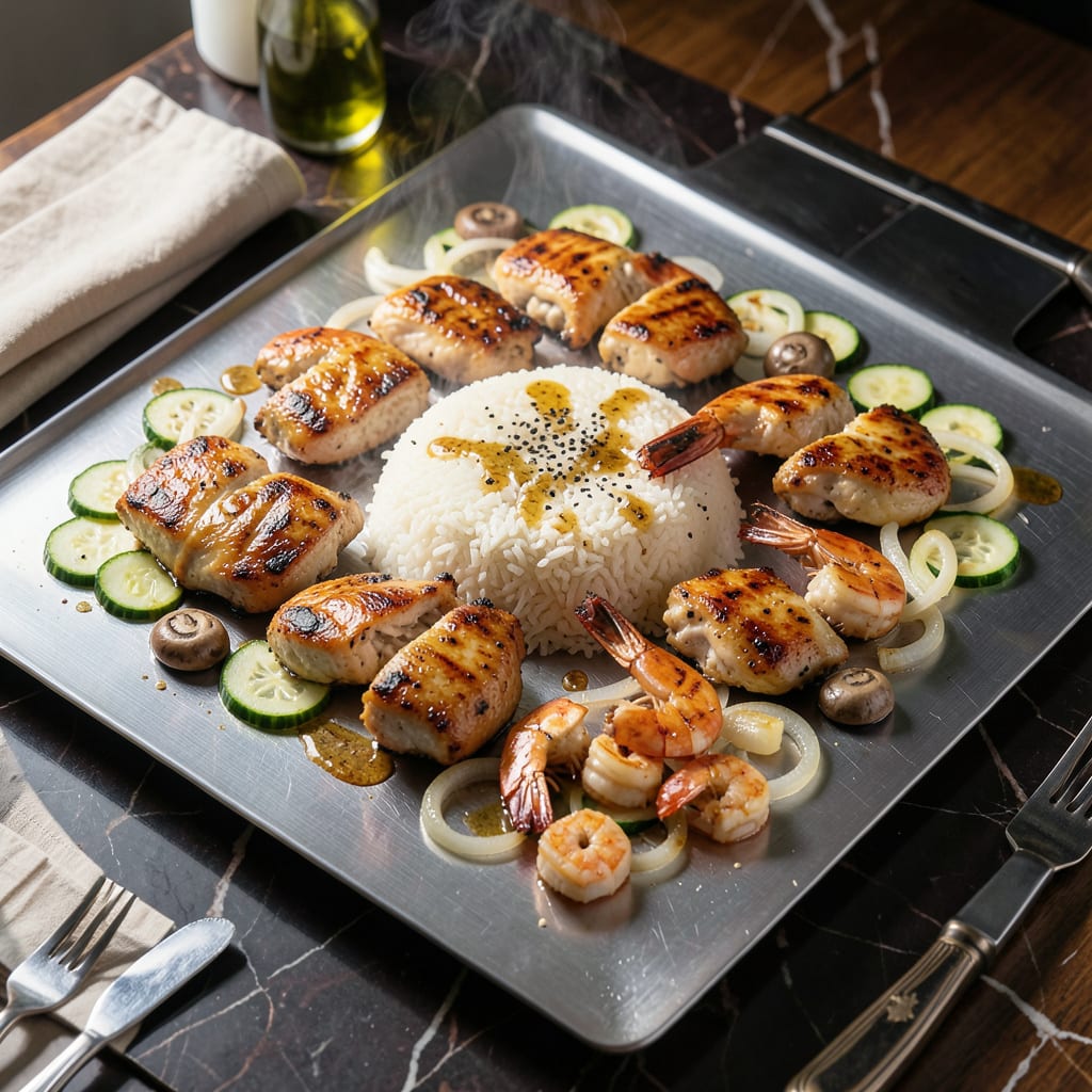 Complete Hibachi Recipe Chicken and Shrimp: Teppanyaki Style Grill Magic overview image