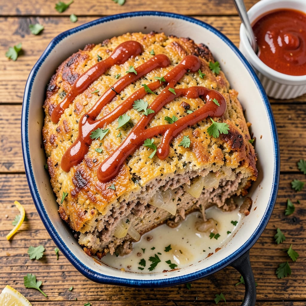 Visual representation of Hidden Valley Ranch Meatloaf Recipe: Moist Center With Herbed Crust