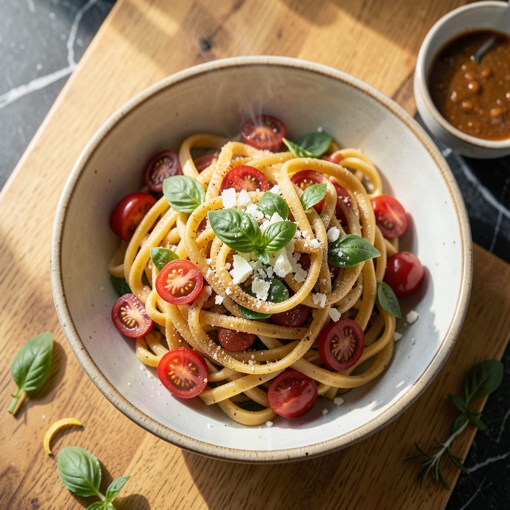homemade gluten free pasta recipe for pasta machine illustration with key details