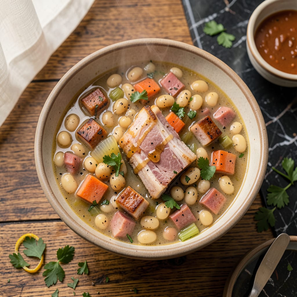 Comprehensive Honey Baked Ham Mixed Bean Soup Recipe: Smoky Sweet Broth With Hearty Bean Medley visual reference