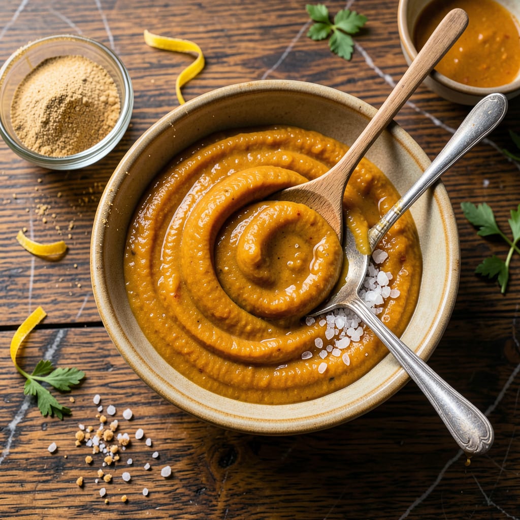 Hot Mustard Recipe: Spicy Kick With Shelf Stable Storage illustration with key details