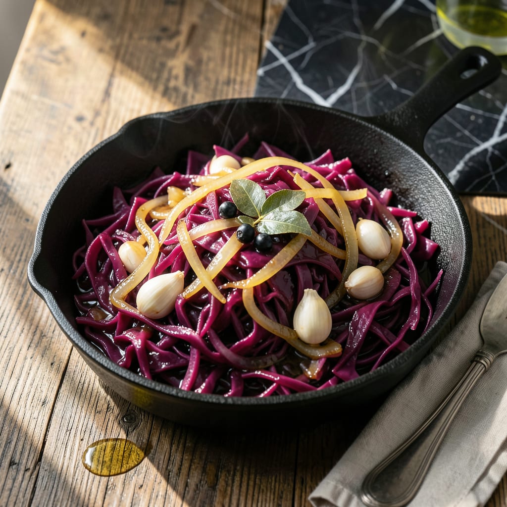 Complete houstons braised red cabbage recipe overview image