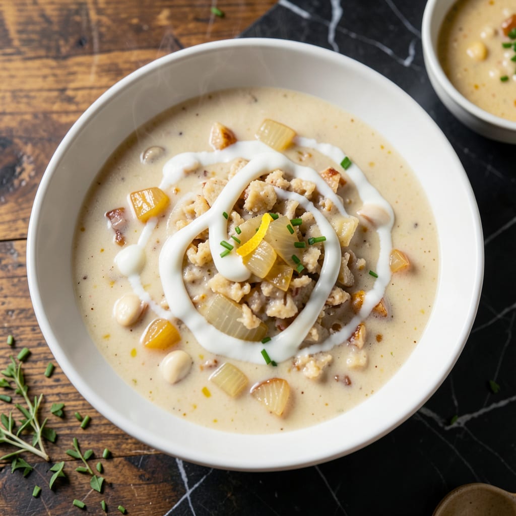 Idahoan Instant Potato Soup Recipe: Rich Creamy Bowl in Minutes example with annotations
