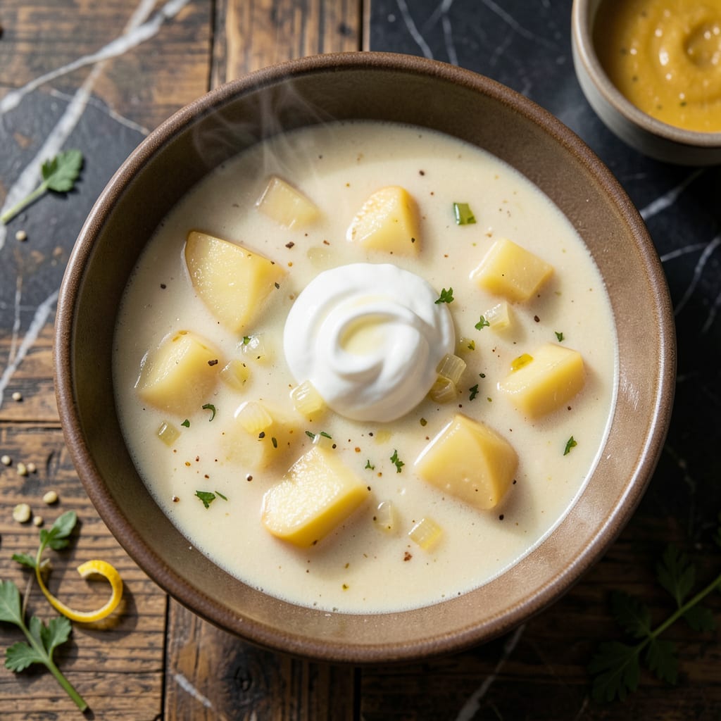 ina garten potato soup recipe example with annotations