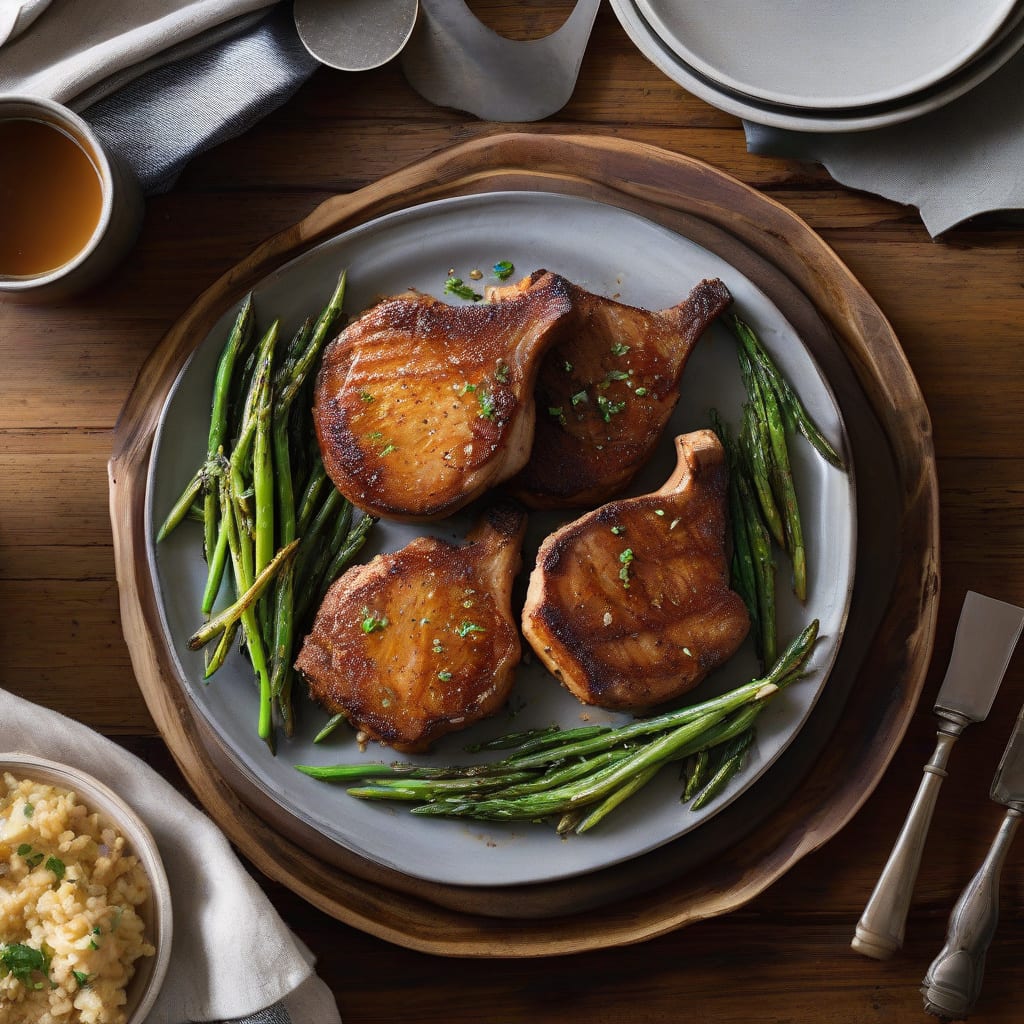 Visual representation of Ina Garten's Pork Chops Recipe: Elegant Weeknight Dinner