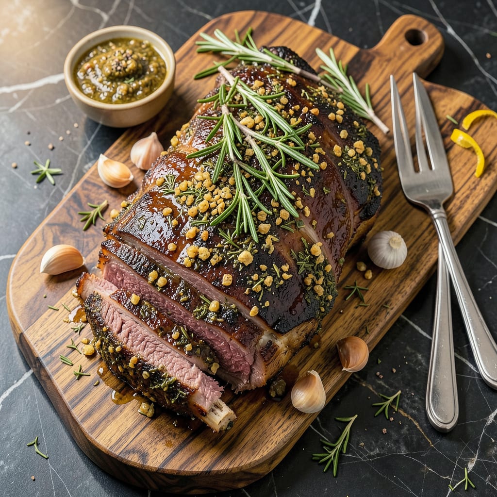Complete Ina Garten's Prime Rib Roast Recipe: Herb Crusted Holiday Centerpiece overview image