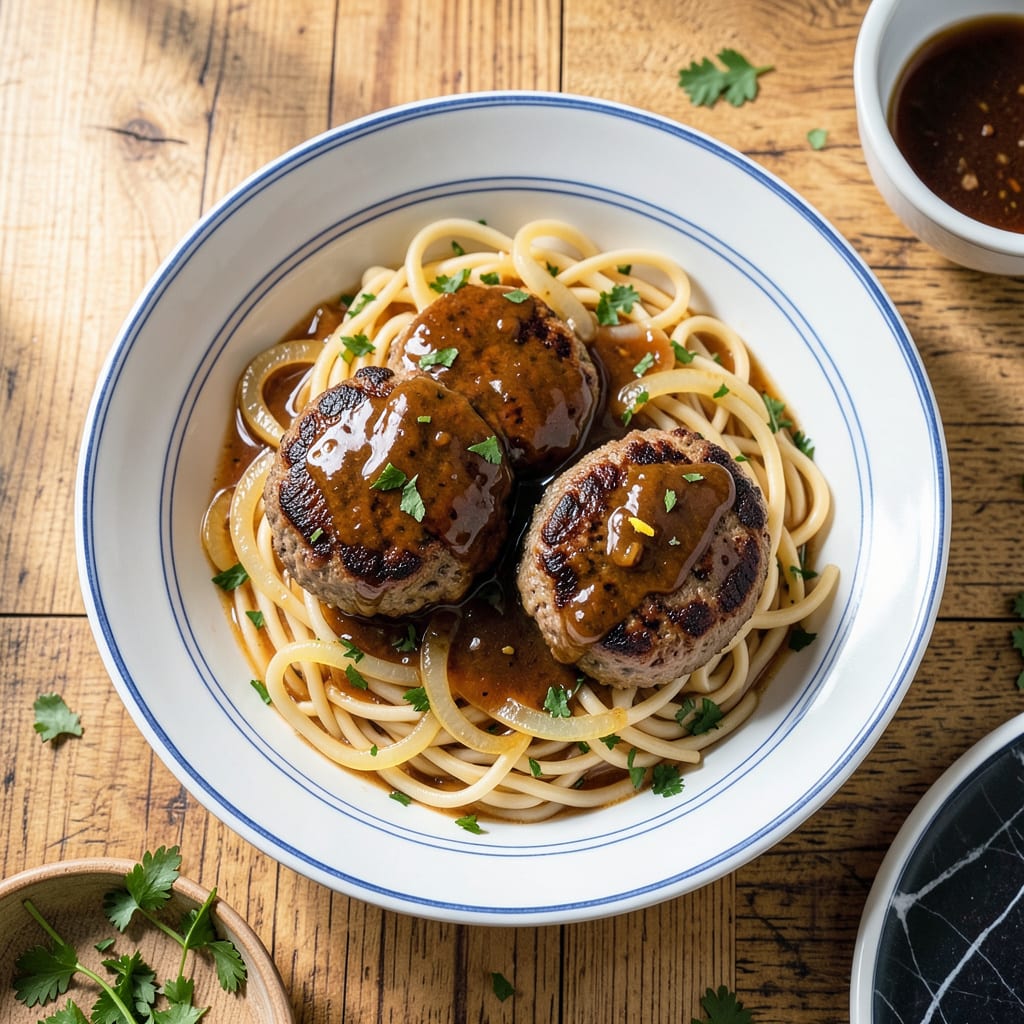Ina Garten's Salisbury Steak Recipe: Homestyle Comfort With Rich Onion Gravy illustration with key details