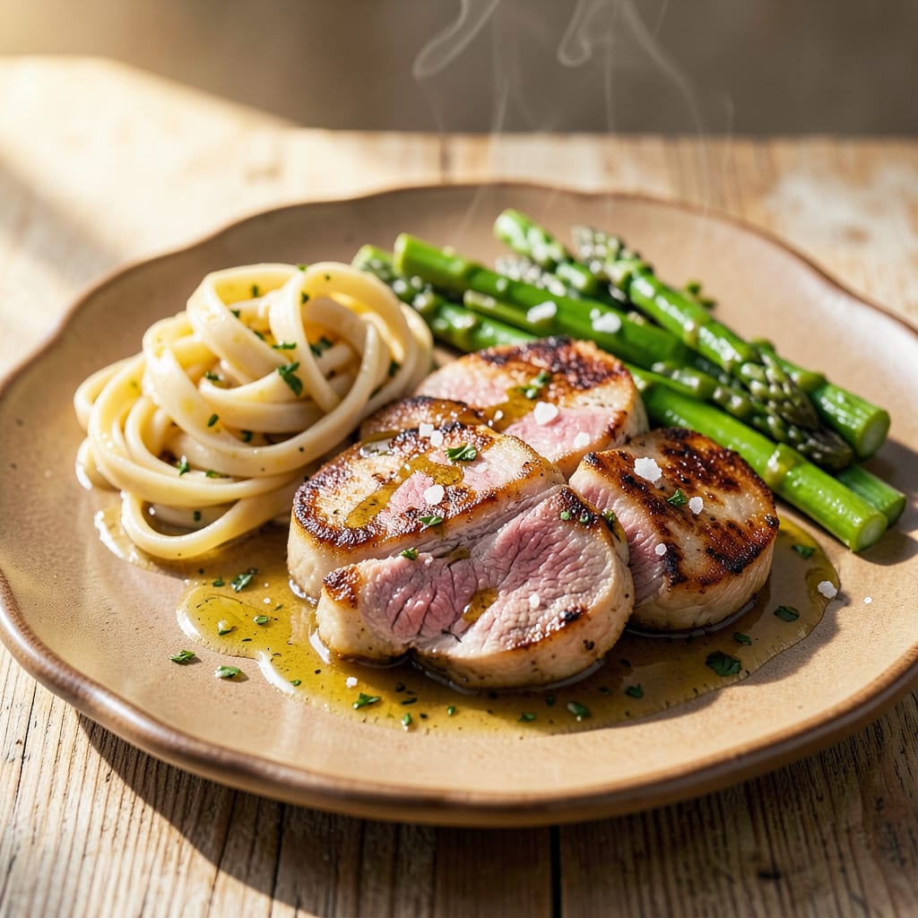 Ina Garten's Veal Scallopini Recipe: Lemon Caper Pan Sauce in 20 Minutes illustration with key details
