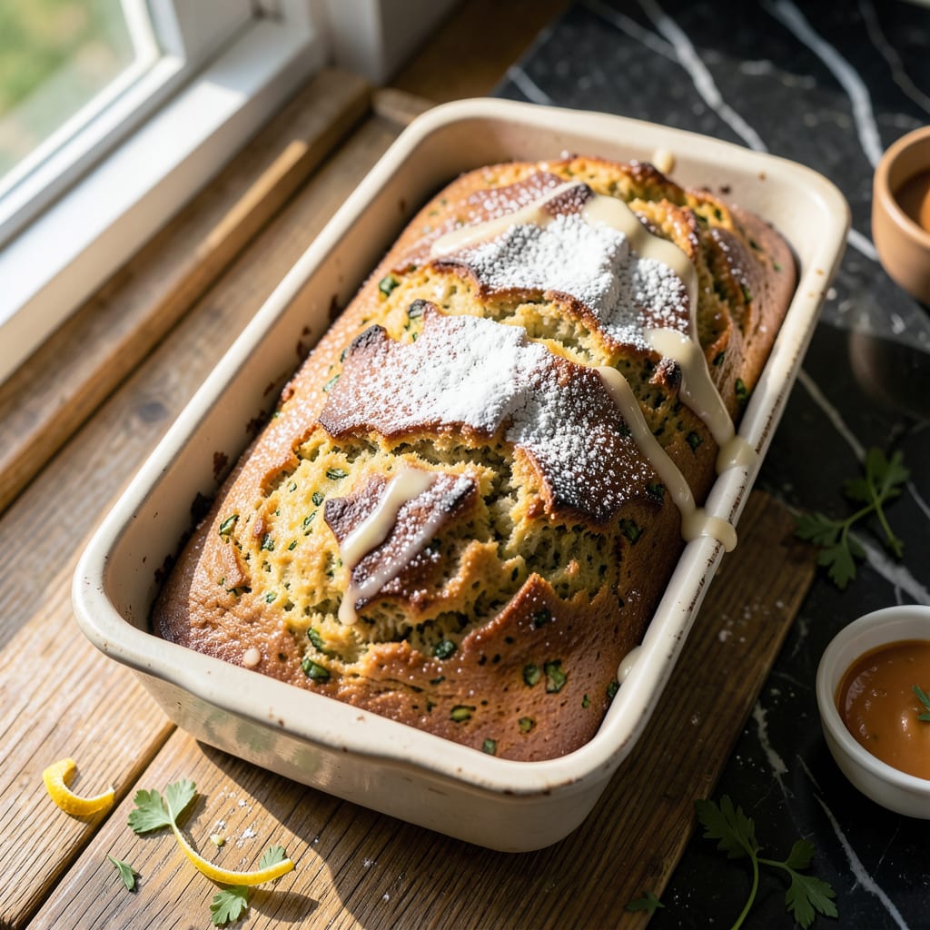 ina garten zucchini bread recipe example with annotations