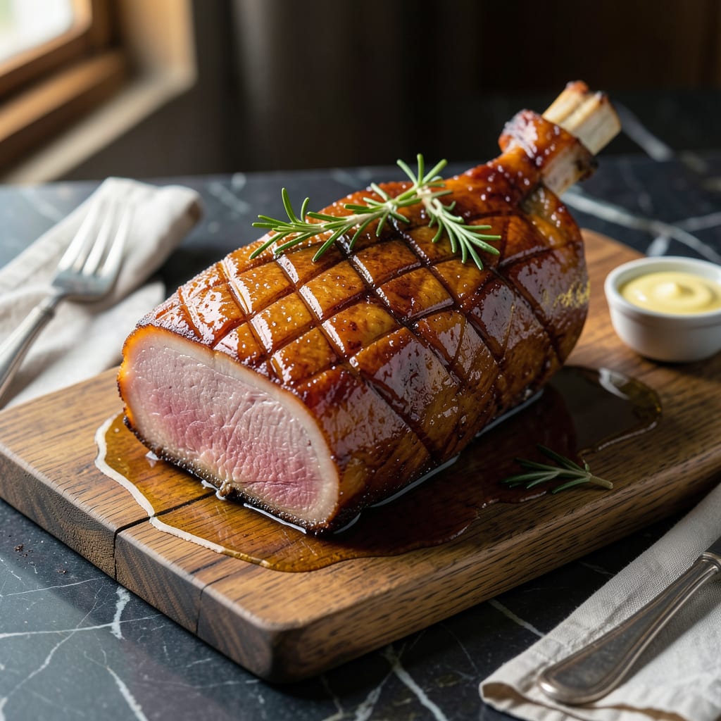 Comprehensive Jacques Pepin's Ham Recipe: French Style Glaze and Herb Crust visual reference