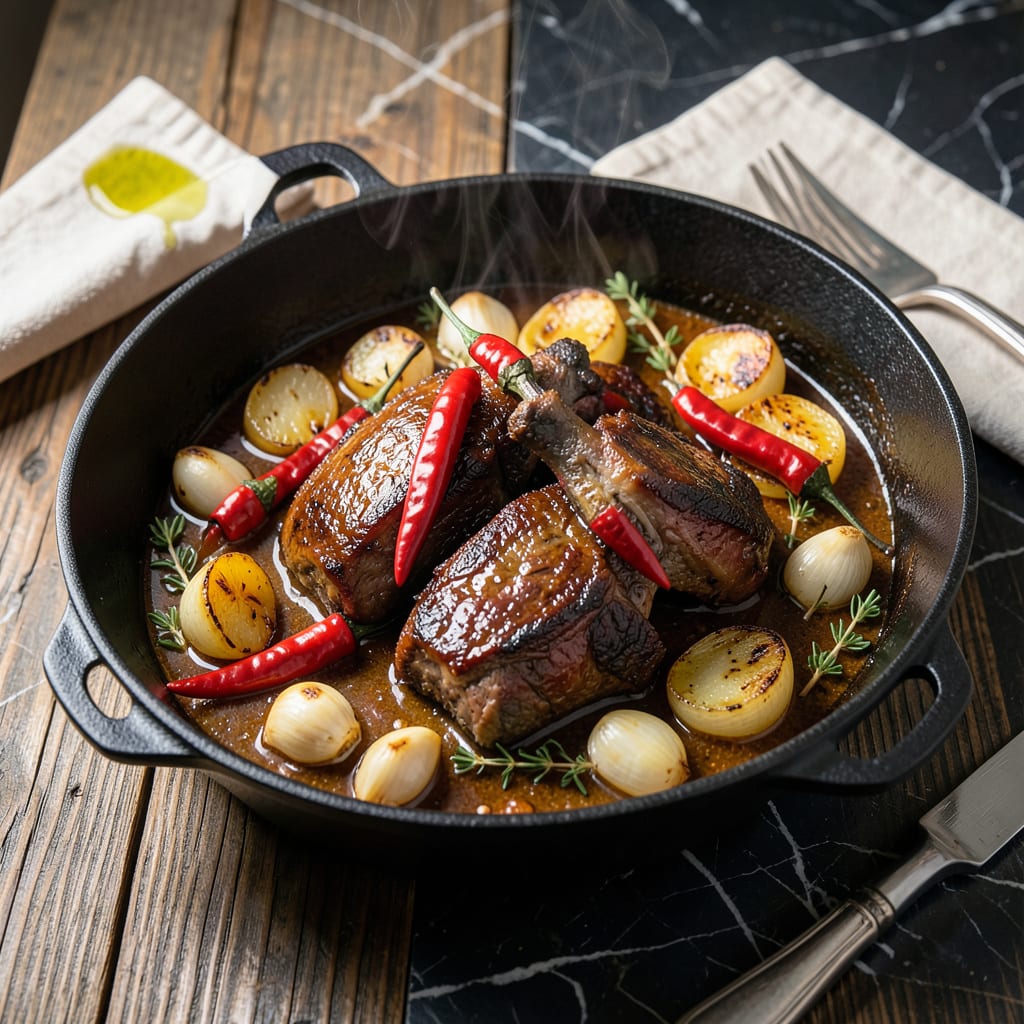 Visual representation of Jamaican Beef Shank Recipe: Slow Cooked Island Spice Infusion