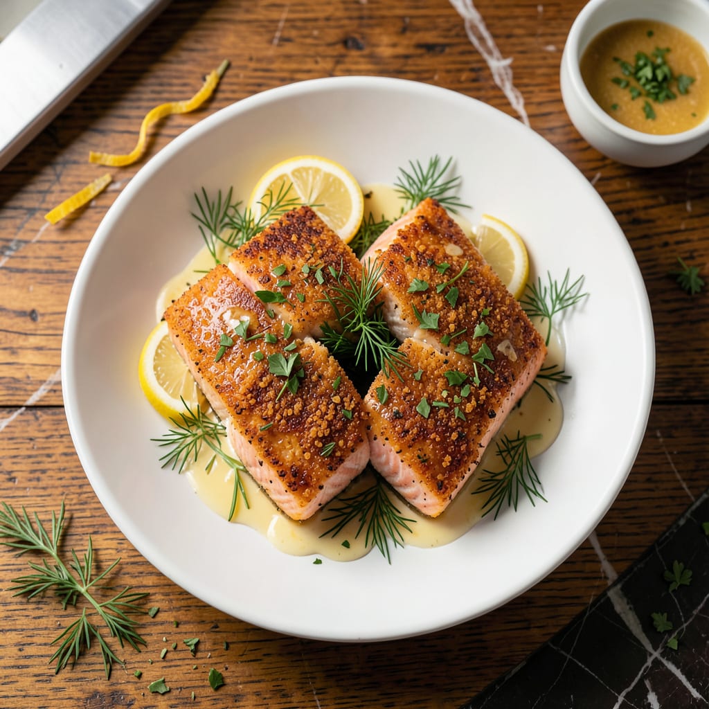 Comprehensive Jeff Mauro's Salmon Recipe: Flaky Center With Herb Crust visual reference