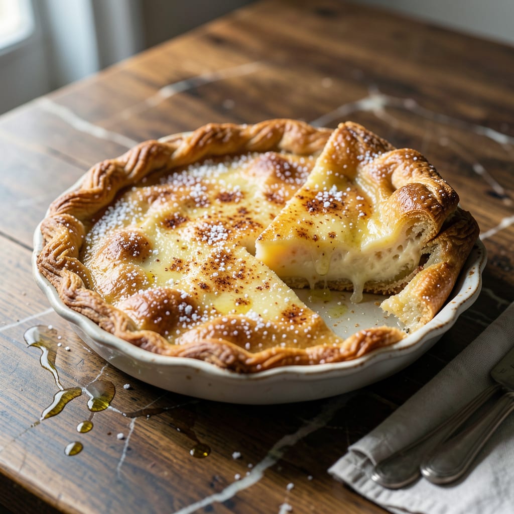 Jeff Ruby's Butter Pie Recipe: Decadent Gooey Center Delight illustration with key details