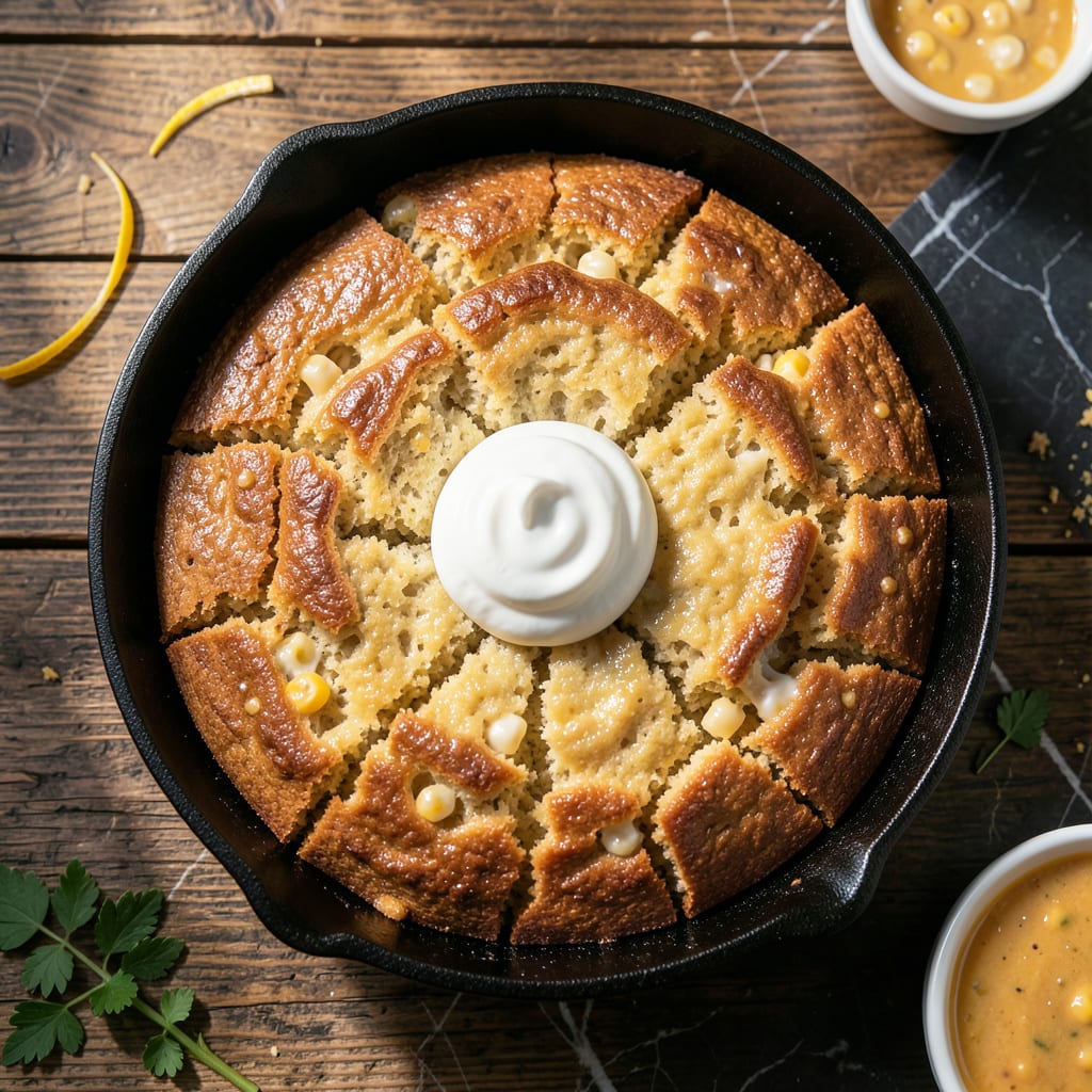 Complete Jiffy Cornbread With Creamed Corn and Sour Cream Recipe: Moist and Rich Every Slice overview image