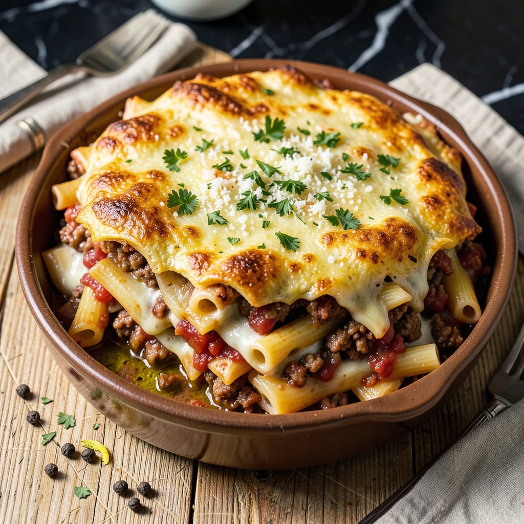 Visual representation of Johnny Carino's Timballo Recipe: Layers of Pasta, Meat, and Cheese in Every Bite