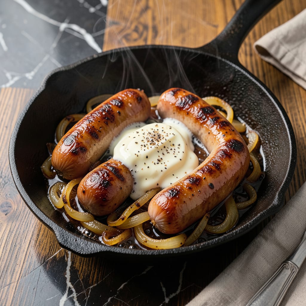 Johnsonville Brat Recipe: Juicy Grilled Perfection With Caramelized Onions example with annotations
