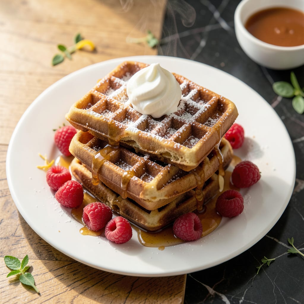 Joy of Cooking Waffle Recipe: Classic Crisp Edges and Fluffy Centers illustration with key details