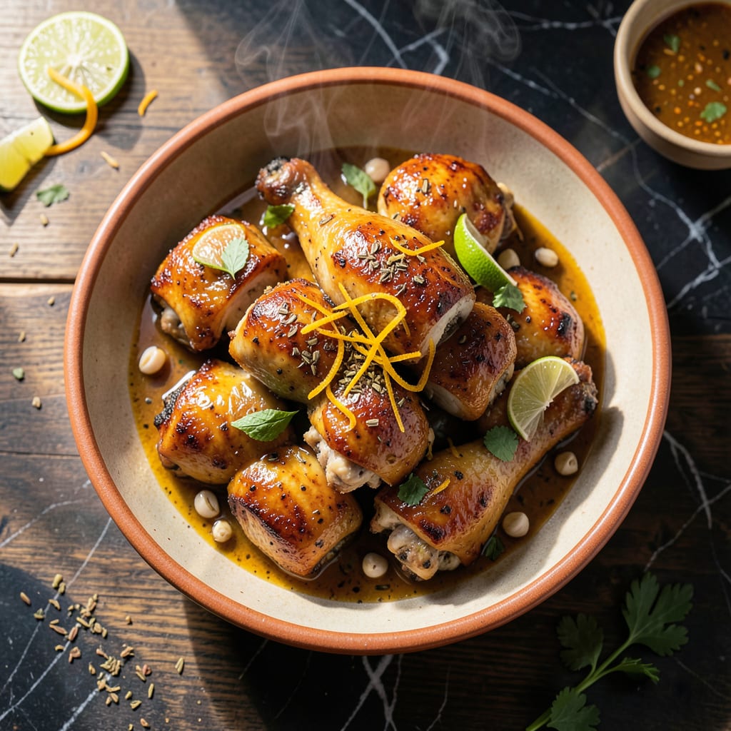 juan pollo chicken recipe example with annotations