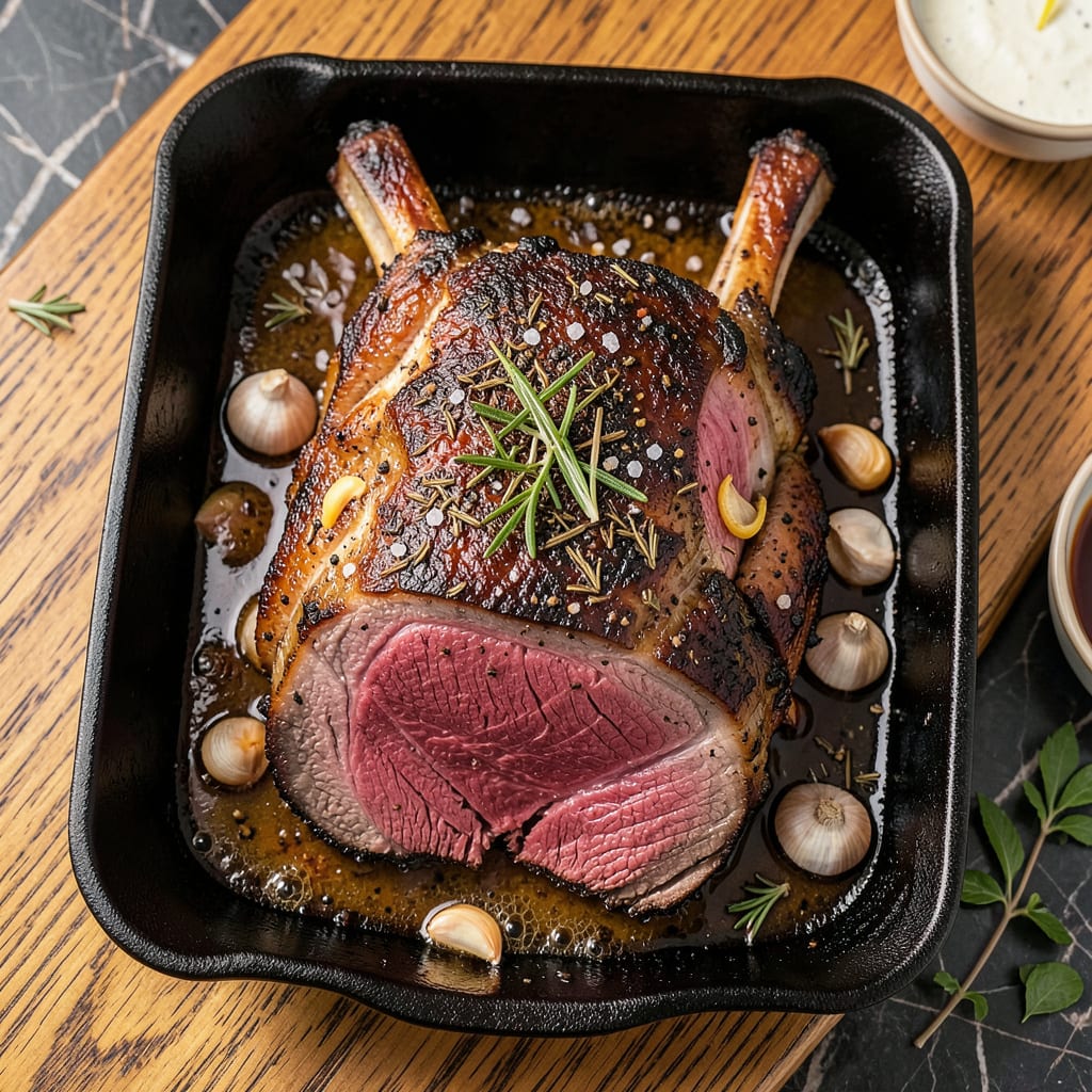 Julia Child’s Prime Rib Recipe: Her Classic Herb Crusted Technique example with annotations