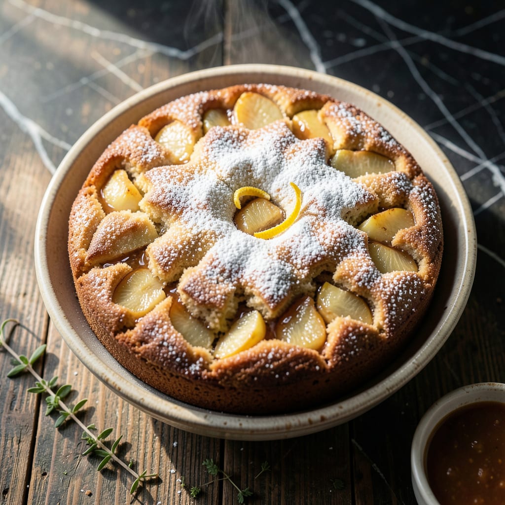 Kentucky Apple Cake Recipe: Spiced Moist Layers With Caramel Drizzle example with annotations