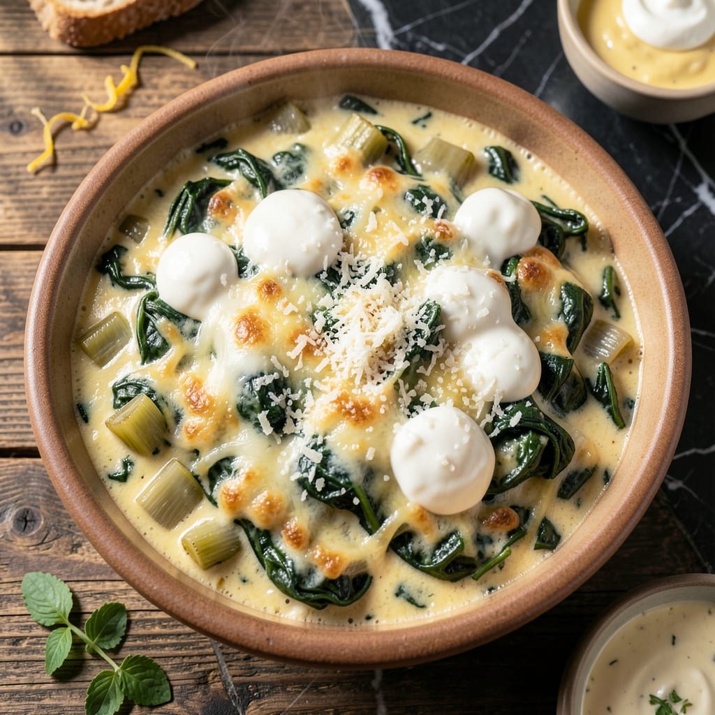 Knorr Hot Spinach and Artichoke Dip Recipe: Crowd Pleasing Party Favorite example with annotations