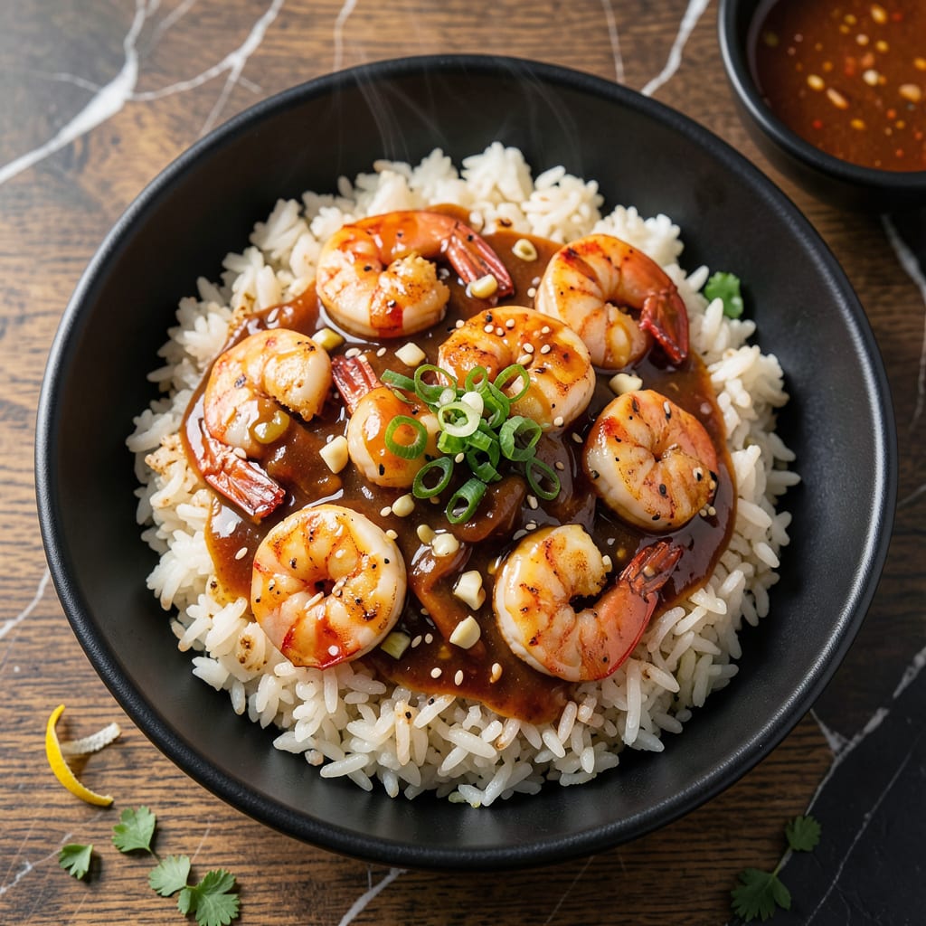 Korean Shrimp Fried Rice Recipe: Umami Packed Weeknight Dinner illustration with key details