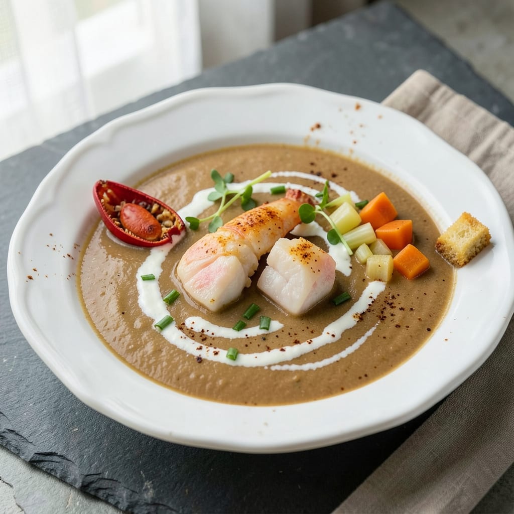 Comprehensive lobster bisque zupas recipe visual reference