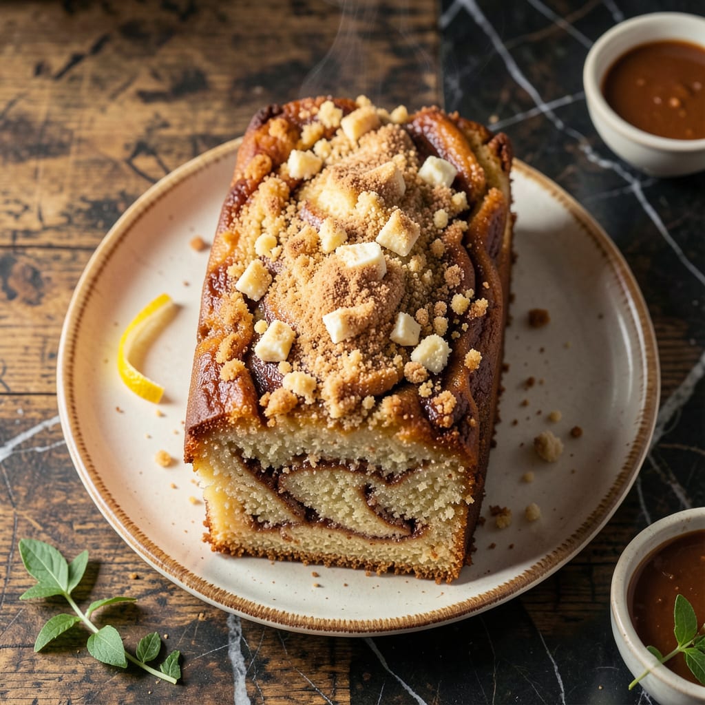 Long John Coffee Cake Recipe: Cinnamon Swirl Layers With Crumb Topping detailed visual guide