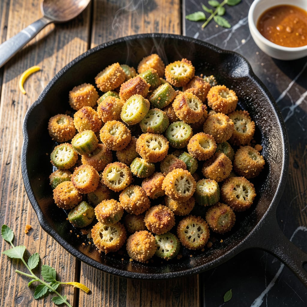 Complete longhorn steakhouse fried okra recipe overview image