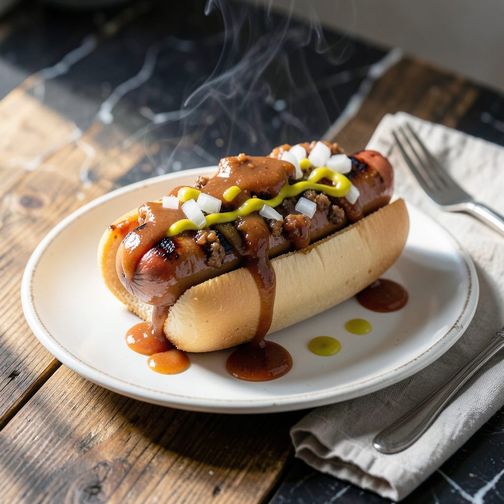 Complete Louie's Hot Dog Sauce Recipe: Tangy Meat Topping for Ballpark Style Dogs overview image