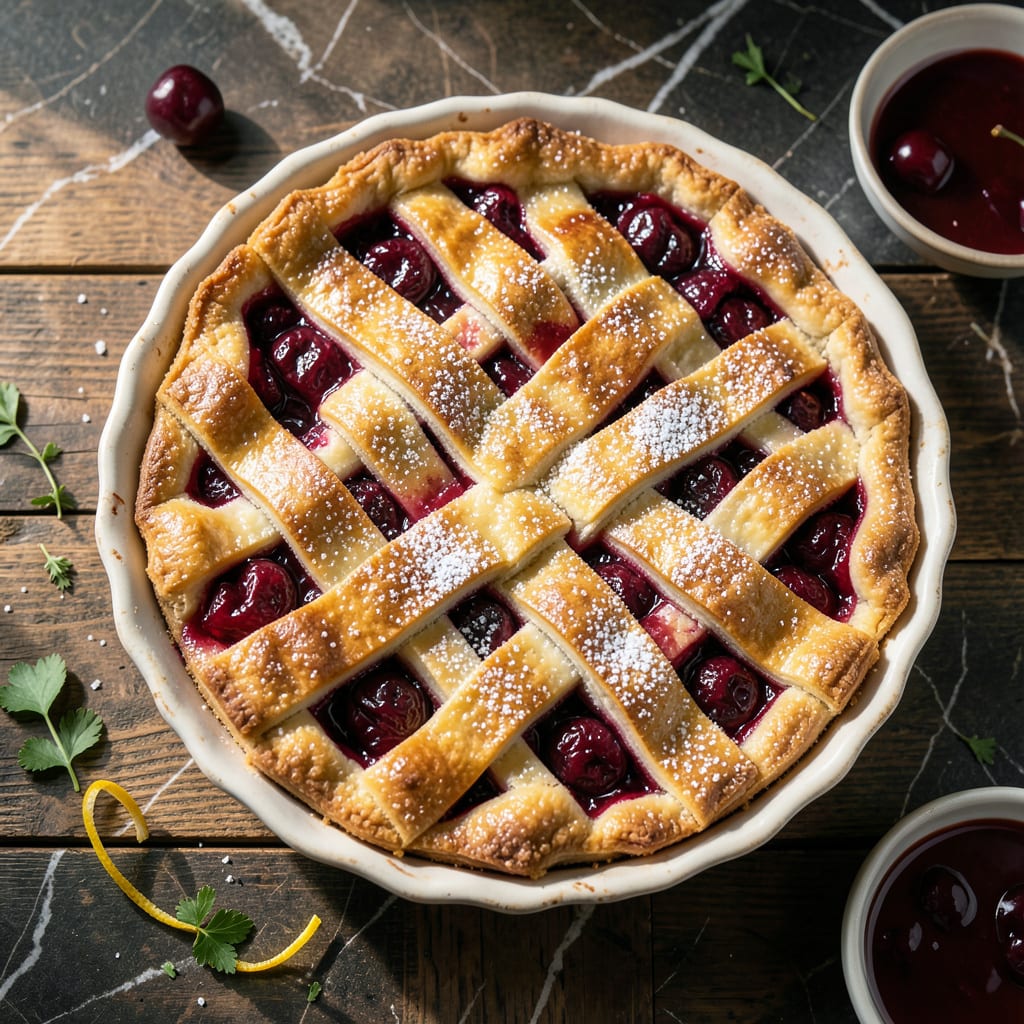 Complete Lucky Leaf Cherry Pie Recipe: Canned Filling Baked to Flaky Perfection overview image
