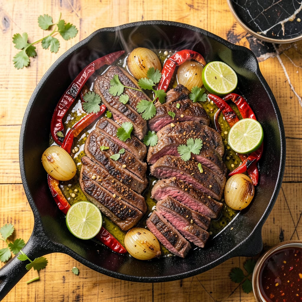 Lupe Tortilla Fajitas Recipe: Sizzling Skillet Magic With Charred Peppers detailed visual guide