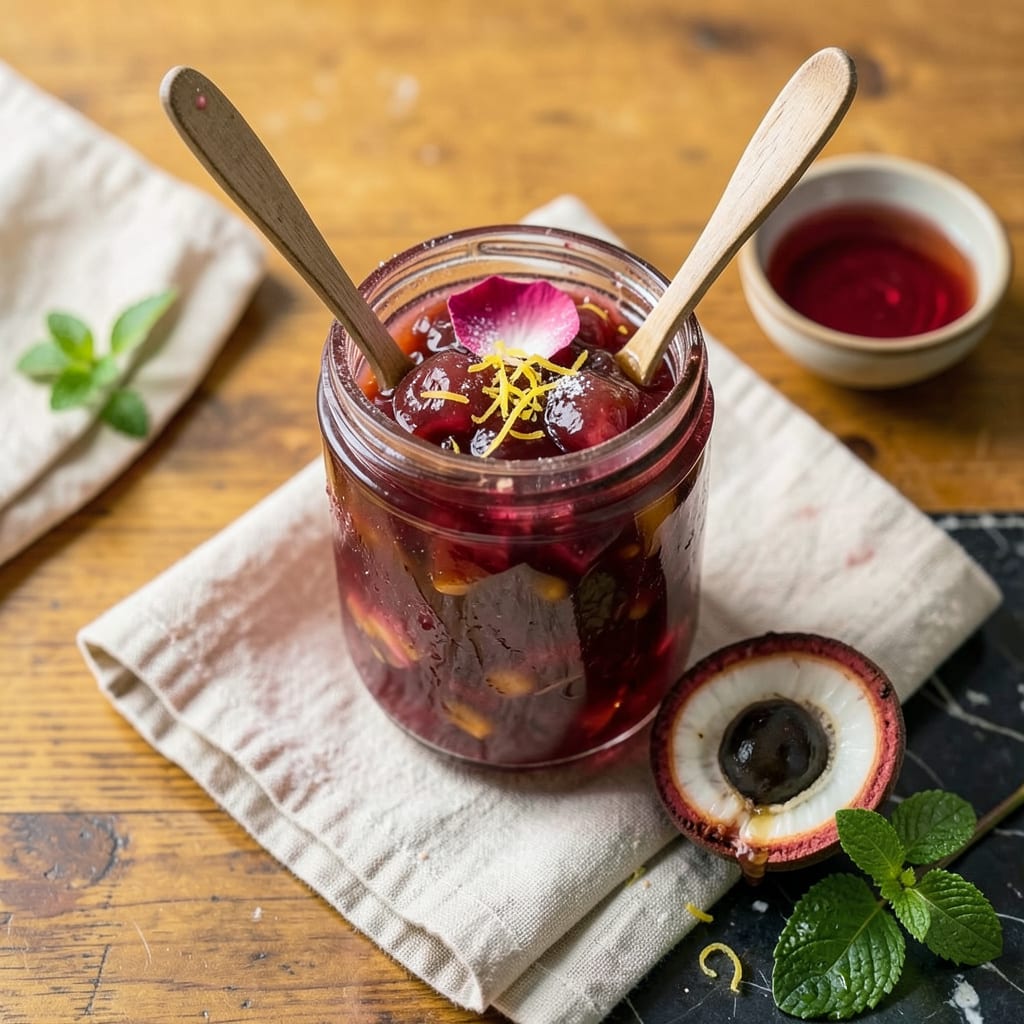 Lychee Jam Recipe: Sweet Tart Spread With Floral Notes example with annotations