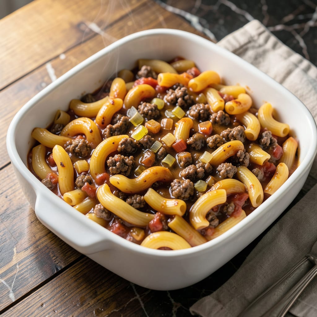 Comprehensive Macaroni and Beef Recipe Like Stouffer's: Homemade Comfort With Ground Beef and Cheese visual reference