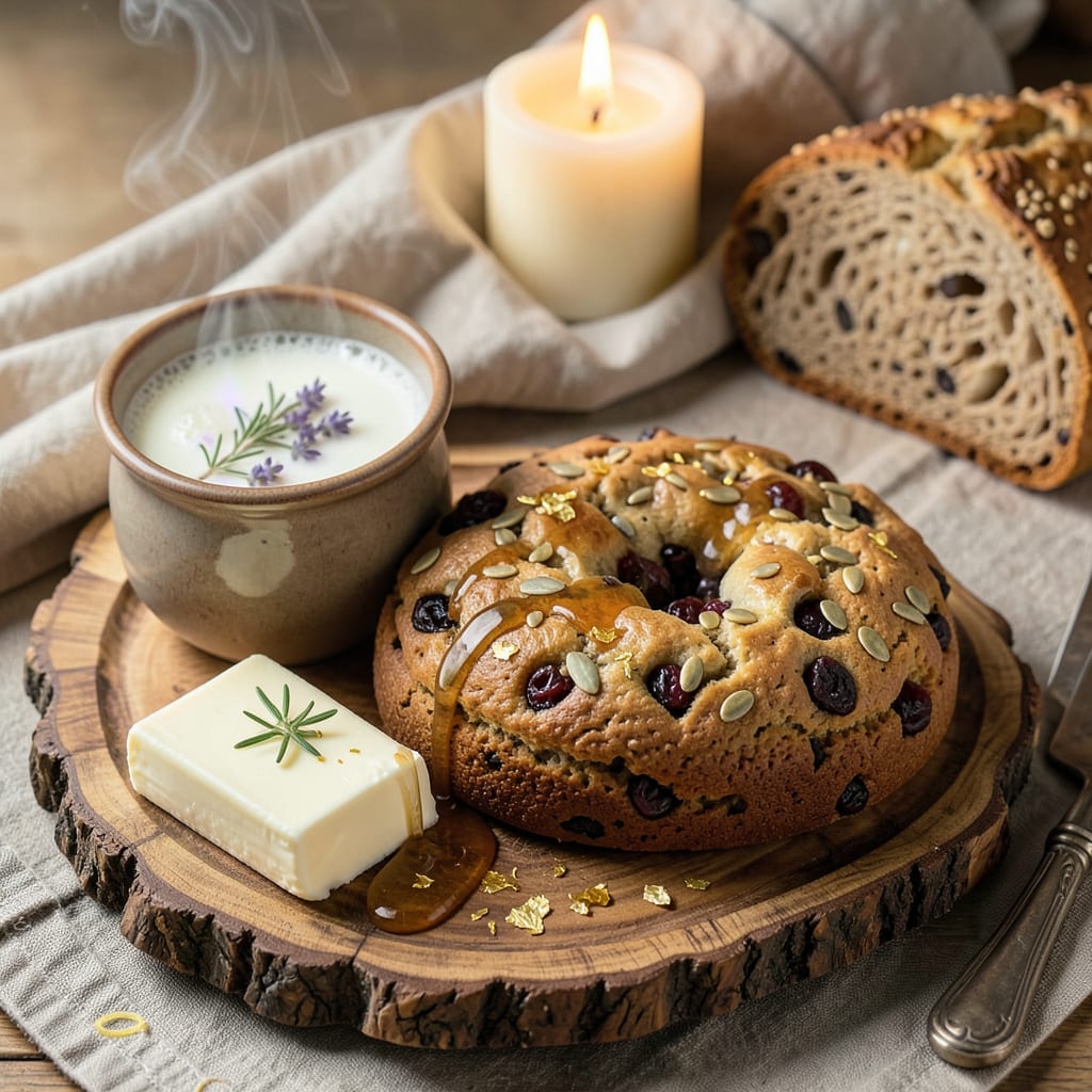 magical foods of imbolc illustration with key details