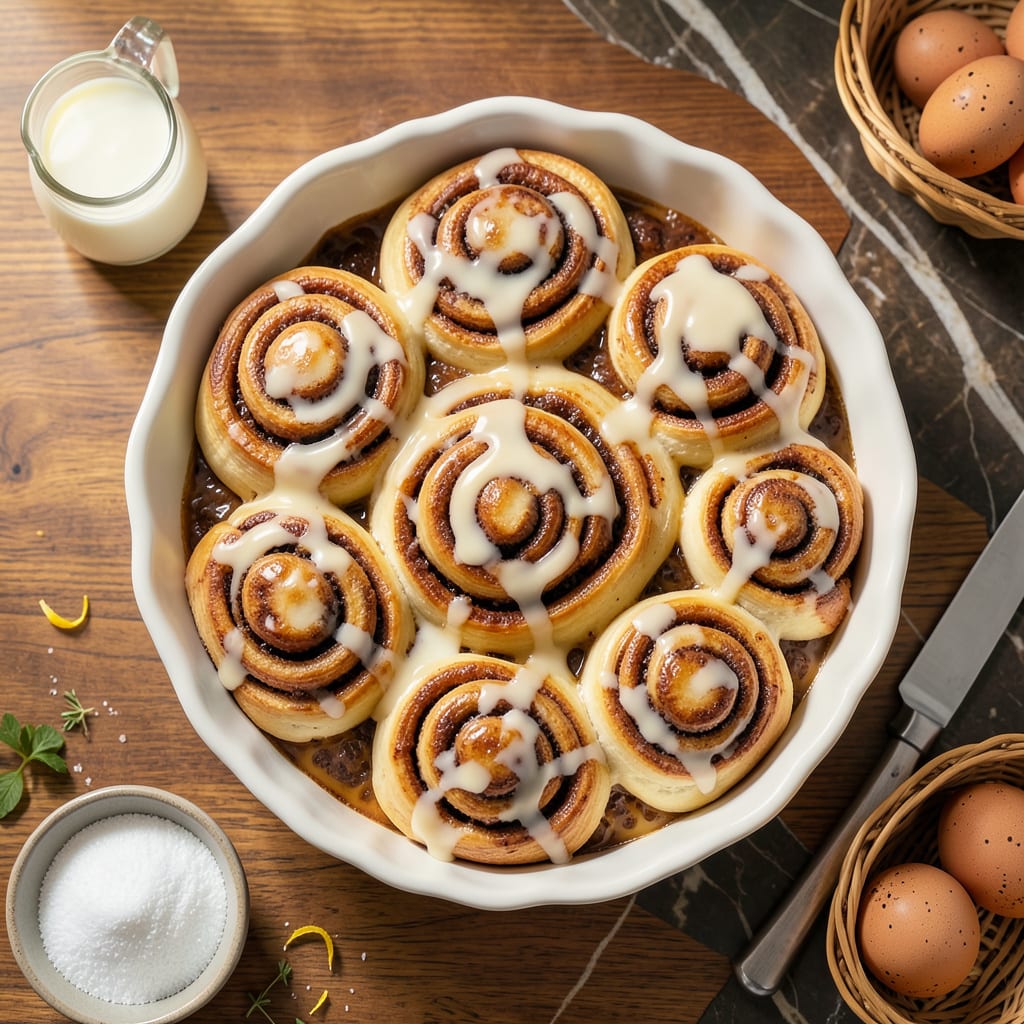 Complete magnolia cinnamon roll recipe overview image