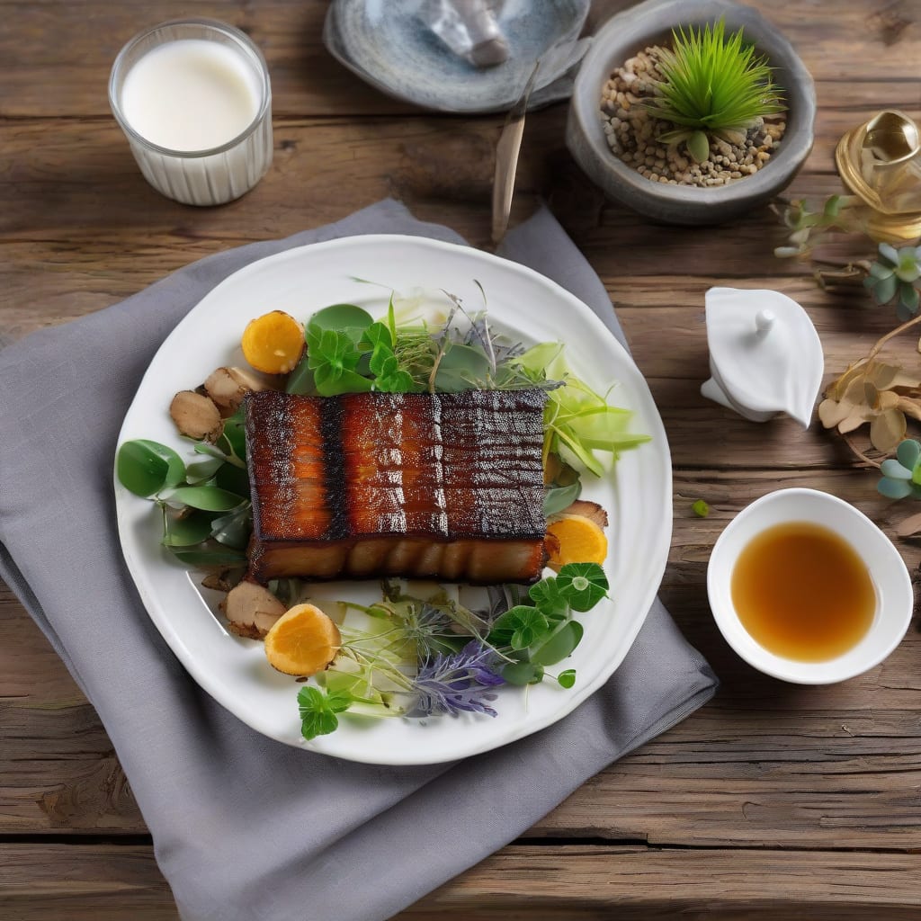 Complete marinated pork belly recipe overview image