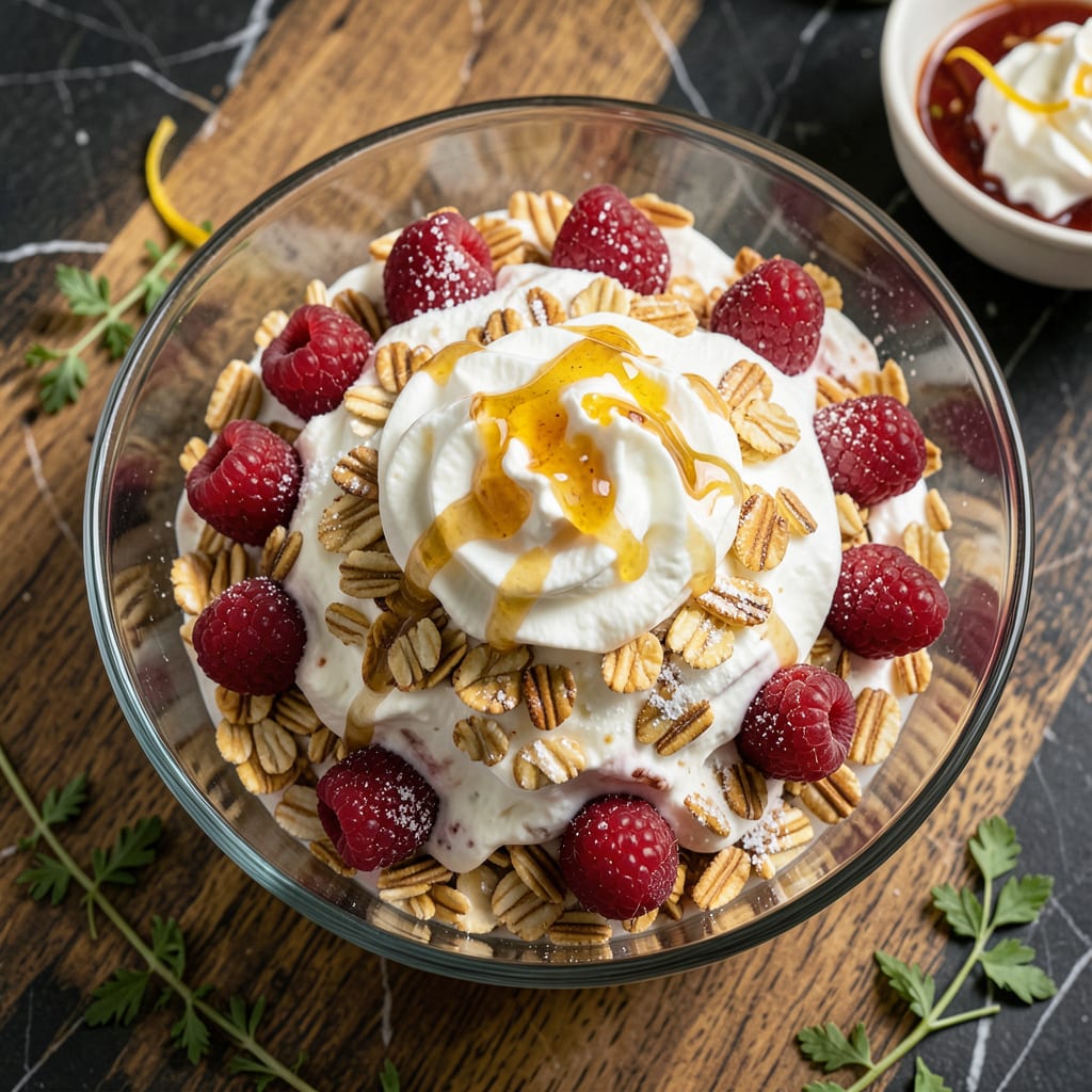 Visual representation of Mary Berry Cranachan Recipe: Scottish Raspberry and Cream Delight