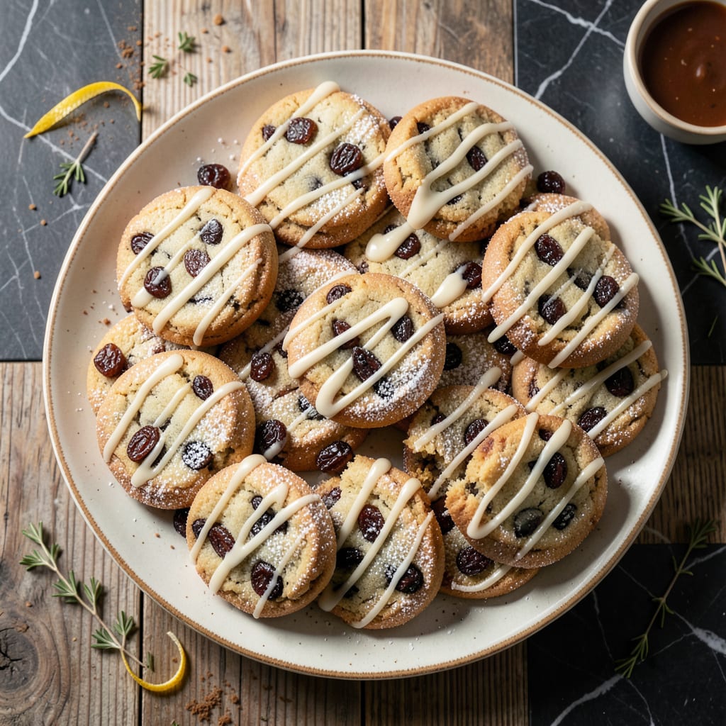 Mother's Iced Raisin Cookies Copycat Recipe: Old Fashioned Sweetness with a Creamy Glaze example with annotations
