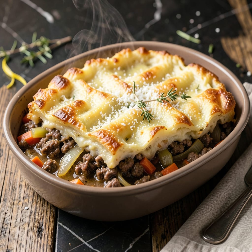 Complete Natasha's Shepherd's Pie Recipe: Creamy Mashed Topping With Savory Filling overview image